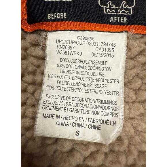 Walls Jacket Youth SMALL Navy Hooded Tough Wear Kidz Grow System Workwear Coat - Picture 13 of 15